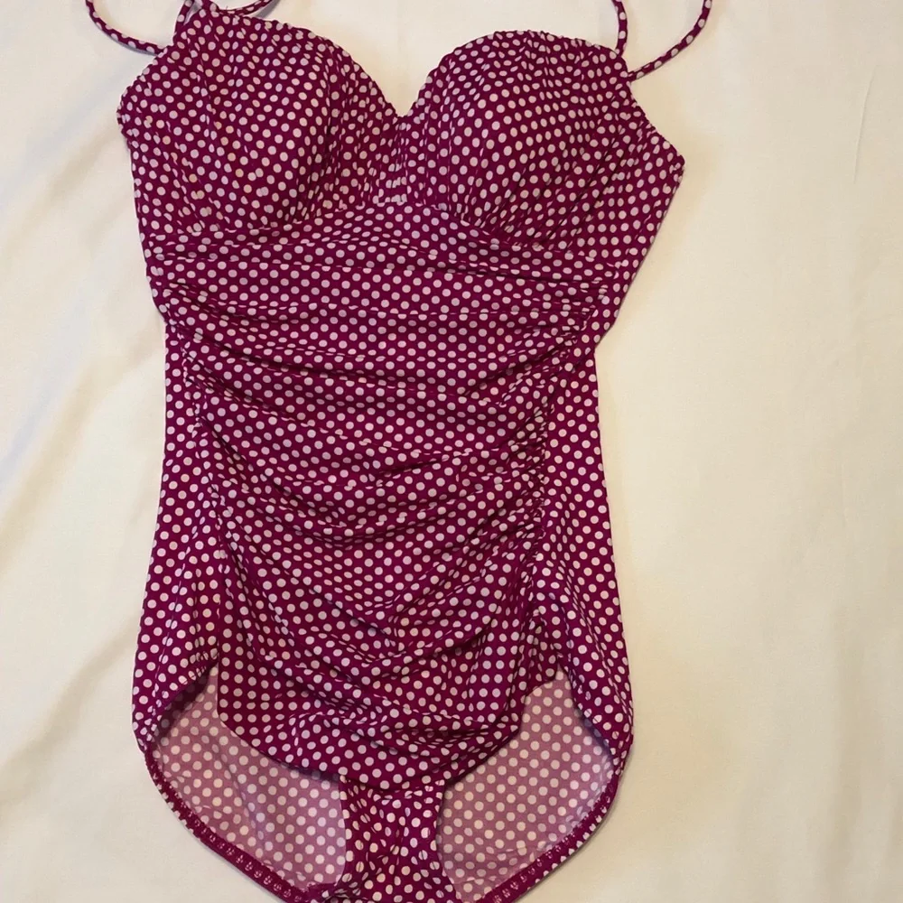 Magicsuit Purple Polka Dot One-Piece Swimsuit